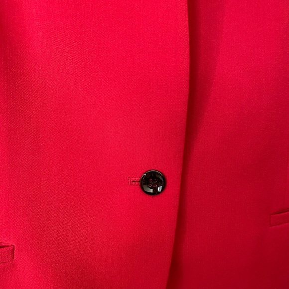 Kasper Women's Fire Red Blazer - Picture 3 of 5